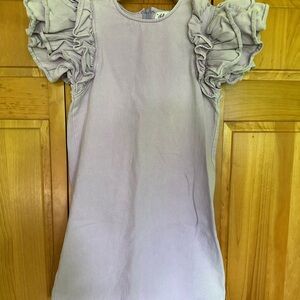 Lola + The Boys Lavender Ruffle Sleeve Dress